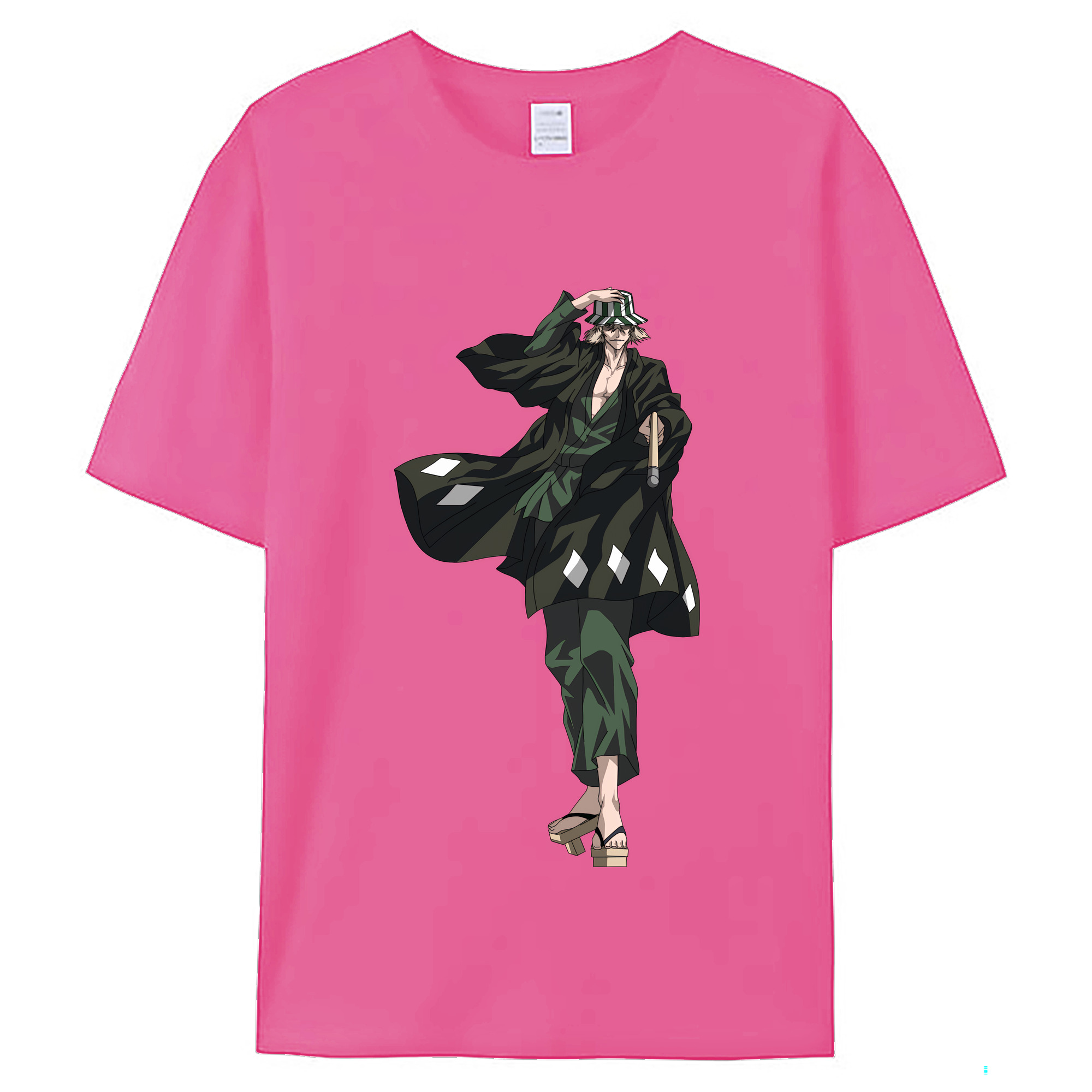 （画像用） "ブリーチ 浦原 喜助（うらはら きすけ） BLEACH Urahara Kisuke " レディースカジュアルプリントTシャツ（綿100％）